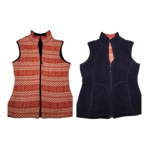 Vinyard Vines Reversible Sweater and Fleece  Vest XS